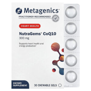 Metagenics NutraGems® CoQ10 300 mg 30 Géis Mastigáveis
