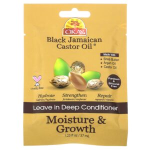 Okay Pure Naturals Óleo de Rícino Jamaicano Preto Condicionador Leave in Deep 37 ml (125 fl oz)