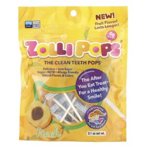 Zollipops The Clean Teeth Pops Pêssego 31 oz