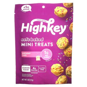 HighKey Mini Guloseimas Assadas Suaves Bolo de Aniversário 57 g (2 oz)