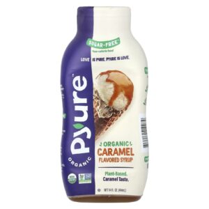 Pyure Xarope com Sabor de Caramelo Orgânico Sem Açúcar 414 ml (14 fl oz)