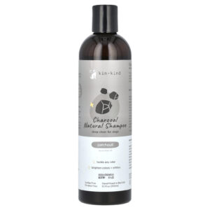 Kin+Kind Shampoo Natural de Carvão Vegetal para Cães Patchuli 354 ml (12 fl oz)