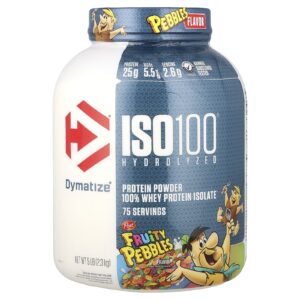 Dymatize ISO100® Hidrolisado 100% de Isolado de Proteína Whey Pedras de Frutas 23 kg (5 lb)
