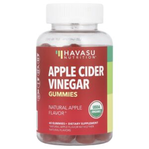 Havasu Nutrition Gomas de Vinagre de Sidra de Maçã Maçã Natural 60 Gomas