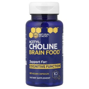 Natural Stacks Acetylcholine Brain Food™ 60 Cápsulas Veganas