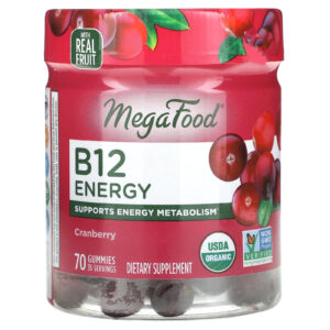 MegaFood Energia B12 Cranberry 70 Gomas