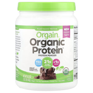 Orgain Organic Protein™ em Pó Fudge Cremoso de Chocolate 462 g (102 lb)