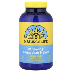 Natures Life Malato de Magnésio Renovador 250 Comprimidos (200 mg por Comprimido)