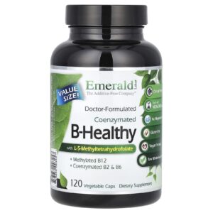 Emerald Laboratories Coenzimado B-Healthy com Levomefolato 120 Cápsulas Vegetais