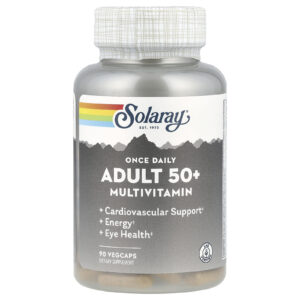 Solaray Uma Vez ao Dia Multivitamínico para Adultos com mais de 50 anos 90 VegCaps