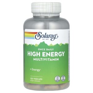 Solaray Multivitamínico de Alta Energia uma Vez ao Dia 120 VegCaps