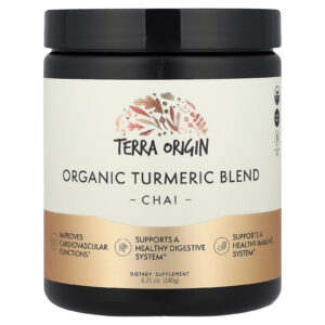Terra Origin Mistura de Cúrcuma Orgânica Chai 635 oz (180 g)