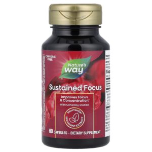 Natures Way Foco Sustentado 60 Cápsulas