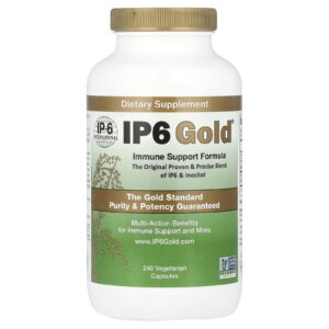 IP-6 International IP6 Gold Fórmula de Suporte Imunológico 240 Cápsulas Vegetarianas