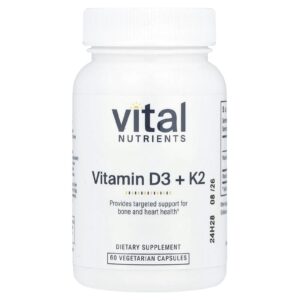 Vital Nutrients K2-7 + D3 60 Cápsulas Vegetarianas