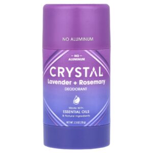 CRYSTAL Desodorante Enriquecido com Magnésio Lavanda + Alecrim 70 g (25 oz)