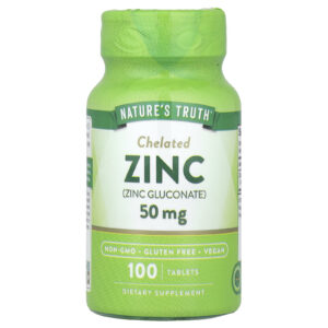 Natures Truth Zinco Quelado 50 mg 100 Comprimidos