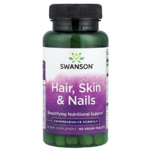 Swanson Hair Skin & Nails 60 Comprimidos Veganos
