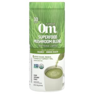 Om Mushrooms Mistura de Cogumelos e Matcha Latte 240 g (847 oz)