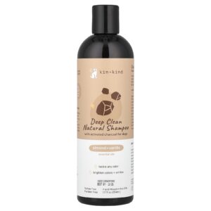 Kin+Kind Shampoo Natural de Limpeza Profunda Para Cães Amêndoa + Baunilha 354 ml (12 fl oz)