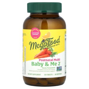 MegaFood Baby & Me 2 Multivitamínico Pós-natal 120 Comprimidos