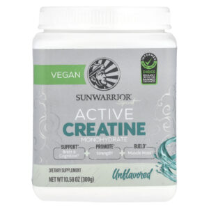 Sunwarrior Sport Creatina Mono-hidratada Active Sem Sabor 300 g (1058 oz)