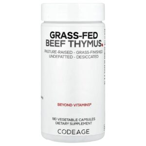 Codeage Thymus de Gado Criado no Pasto 180 Cápsulas
