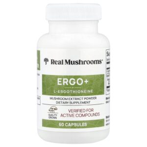 Real Mushrooms ERGO + L-Ergothioneine 60 Cápsulas