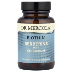 Dr. Mercola Biothin® Berberina com Cromo 30 Cápsulas