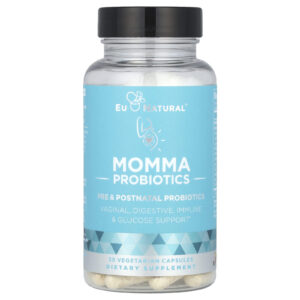 Eu Natural Momma Probiotics Probióticos Pré e Pós-Natal 30 Cápsulas Vegetarianas