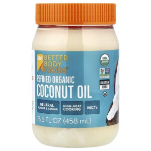 BetterBody Foods Óleo de Coco Refinado Orgânico 458 ml (155 fl oz)