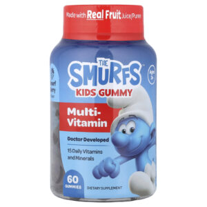 The Smurfs Gomas para Crianças Multivitamínico Acima de 3 Anos Frutos Silvestres 60 Gomas