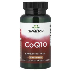 Swanson CoQ10 30 mg 120 Cápsulas Veganas