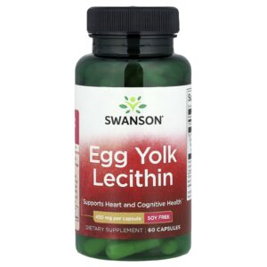 Swanson Lecitina de Gema de Ovo 450 mg 60 Cápsulas