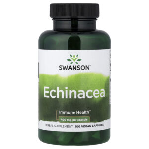 Swanson Echinacea 400 mg 100 Cápsulas Veganas