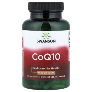 Swanson CoQ10 30 mg 240 Cápsulas Veganas
