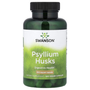 Swanson Cascas de Psílio 610 mg 100 Cápsulas Veganas