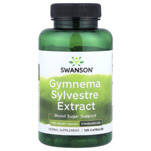 Swanson Extrato de Gymnema sylvestre Padronizado 300 mg 120 Cápsulas