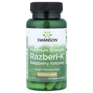 Swanson Razberi-K® Framboesa Cetonas Potência Máxima 500 mg 60 Cápsulas Veganas