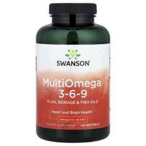 Swanson MultiOmega 3-6-9 120 Cápsulas Softgel