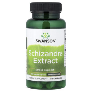Swanson Extrato de Schizandra Padronizado 500 mg 60 Cápsulas