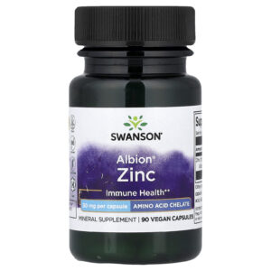 Swanson Zinco Albion® 30 mg 90 Cápsulas Veganas