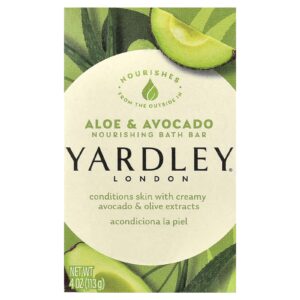 Yardley London Barra Nutritiva para Banho Aloe e Abacate 113 g (4 oz)