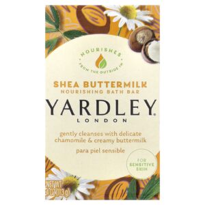 Yardley London Barra Nutritiva para Banho Leitelho de Karité 113 g (4 oz)
