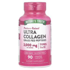 Natures Truth Ultra Collagen Tipos I e III 90 Cápsulas Revestidas (1.000 mg por Cápsula)