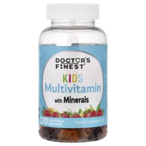 Doctors Finest Gomas Multivitamínicas Infantis com Minerais Frutas 120 Gomas
