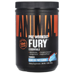 Animal Fury Essentials Pré-treino Sorvete Azul 483 g (106 lb)