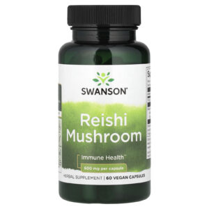 Swanson Cogumelo Reishi 600 mg 60 Cápsulas Veganas
