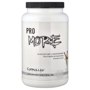 Controlled Labs PROmore™ Matriz de Proteína Sundae com Sorvete de Baunilha Francês 900 g (198 lbs)