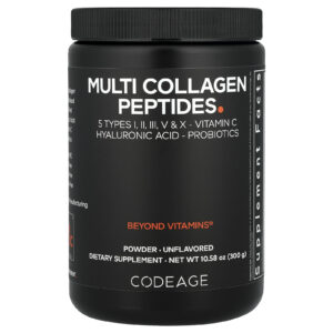 Codeage Peptídeos Multicolágeno em Pó Sem Sabor 300 g (1058 oz)